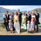 Recent wedding at Lake Wanaka. Front: Arthur (54412), Sam (54413), Henry (54411) Back: Ted (54422), Antony (5442), Otto (54421), Jane (m. to Antony), Julia (5443), James Riddell (m. to Julia), Annabel (m. to Richard), Richard (544), Sarah (m. to Philip), Philip (5441)